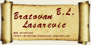 Bratovan Lašarević vizit kartica